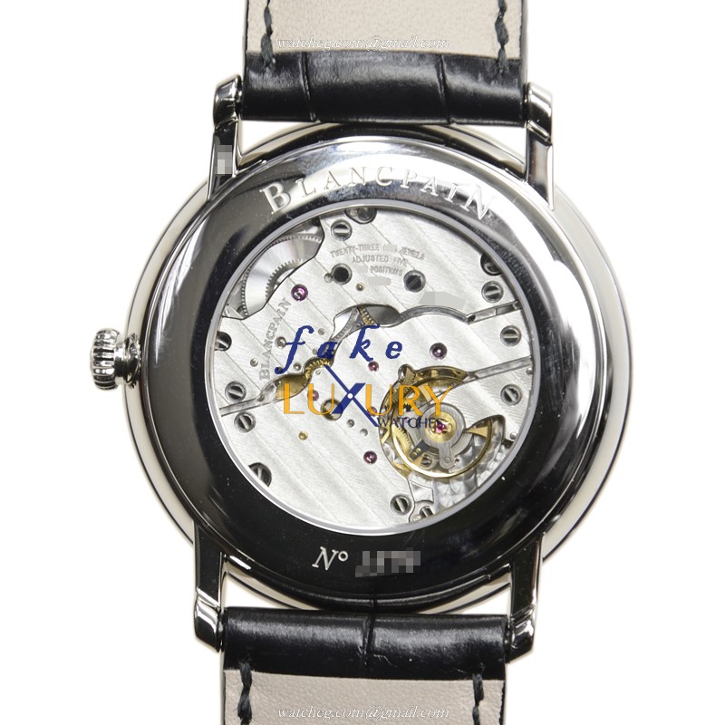 Blancpain 6606-1127-55B VILLERET - Replica Watch - Manual Wind - White Dial - Steel Case - Image 3