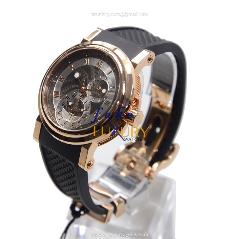 Breguet 5857BR/Z2/5ZU Marine Replica Watch, Automatic, Rose Gold Case, Dark Grey Dial - Image 3