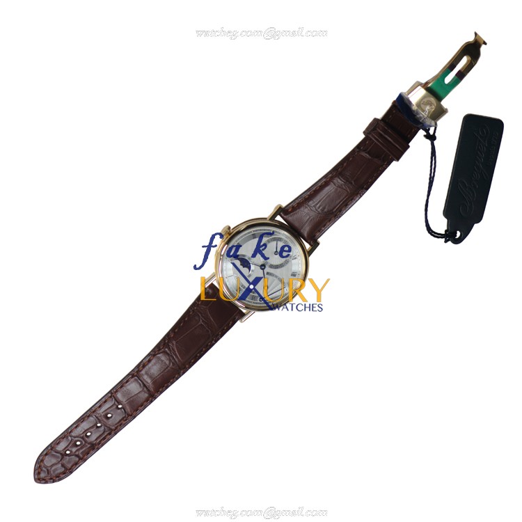 Breguet 7137BA/11/9V6 Replica Watch, Silver Dial, 18kt Yellow Gold Case, Automatic - Image 2