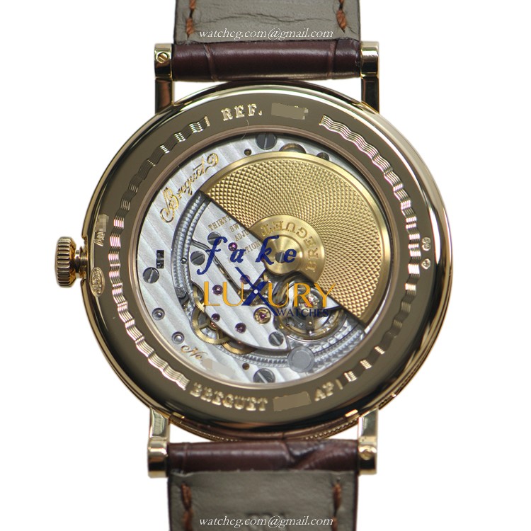 Breguet 7137BA/11/9V6 Replica Watch, Silver Dial, 18kt Yellow Gold Case, Automatic - Image 3
