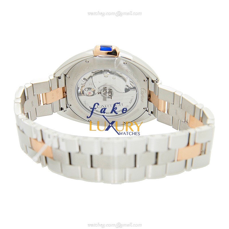 Cartier W2CL0002 Cle De Cartier Replica Watch, Silver Dial, Steel Case, Automatic Movement - Image 4