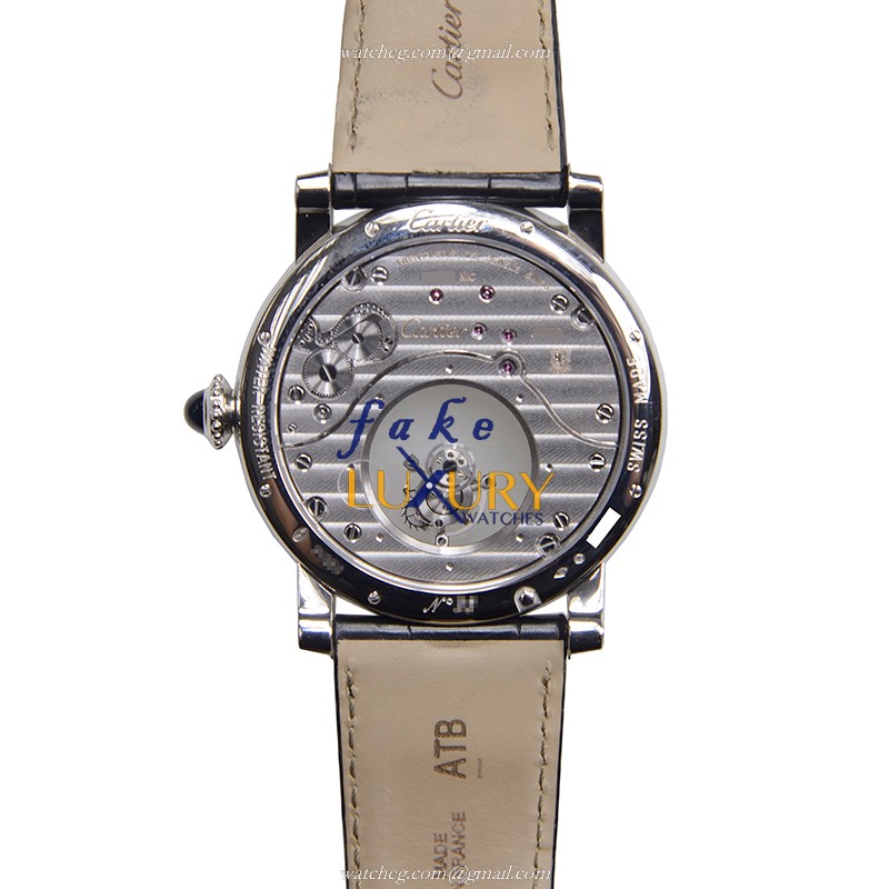 Cartier W1556210 Rotonde De Cartier Manual Wind Replica Watch 18kt White Gold Gray Dial - Image 4