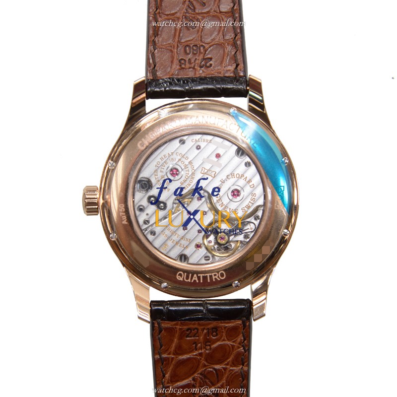 Chopard L.U.C 171926-5001 Manual Wind 18kt Rose Gold & Diamond Replica Watch - Image 3