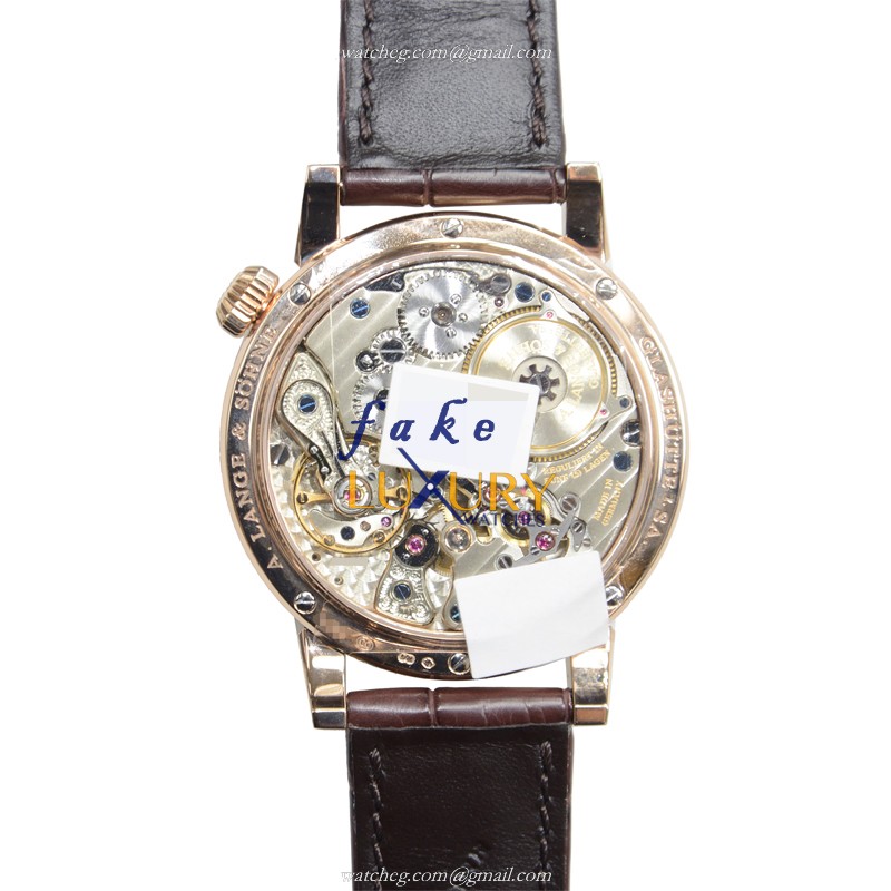 A Lange & Sohne 140.032 Replica Watch, OWL Series Manual Wind in 18kt Rose Gold with - Image 3