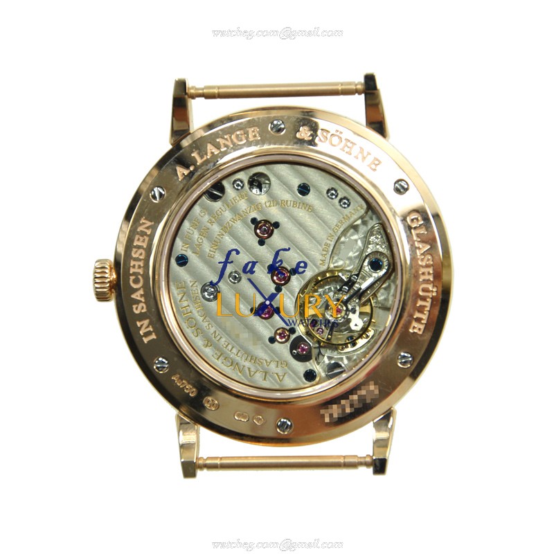 A Lange & Sohne SAXONIA 216.032 Manual Wind 18kt Rose Gold Silvery White Dial Replica Watch - Image 2