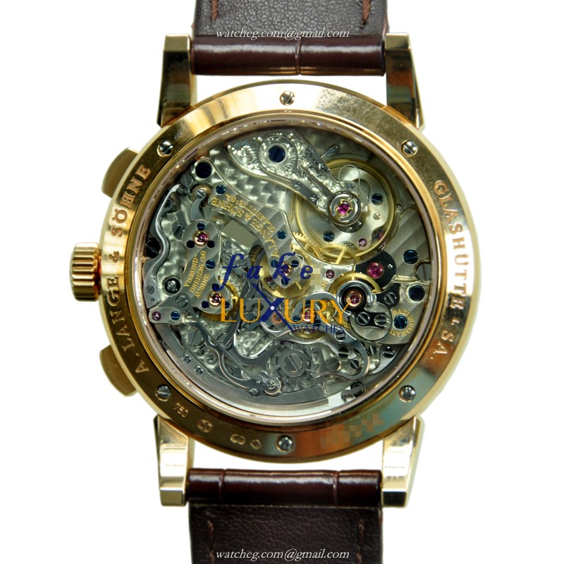 402.032 - A Lange & Sohne 1815 Chronograph Replica Watch - Manual Wind Rose Gold - Image 3