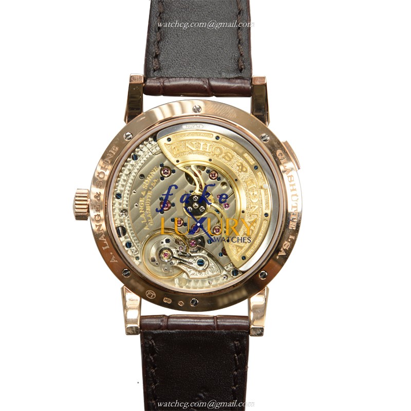 A Lange & Sohne 320.032 Grand Lange Replica Watch, Automatic, Rose Gold Case, Silver Dial - Image 3