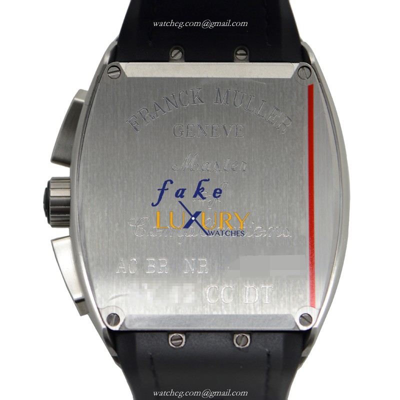 Franck Muller V 45 CC DT BR AC VANGUARD Automatic Stainless Steel Black Dial Replica Watch - Image 3