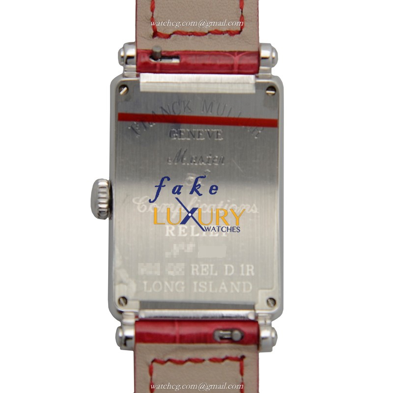 Franck Muller 902 QZ REL D 1R AC Long Island Quartz Red Alligator Replica Watch - Image 3
