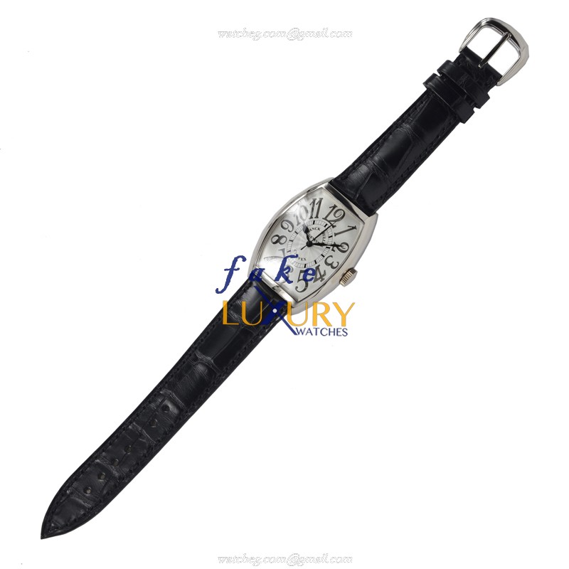Franck Muller 5850 SC REL OG Replica Watch, Silver Dial, 18kt White Gold Case, Quartz Movement - Image 2
