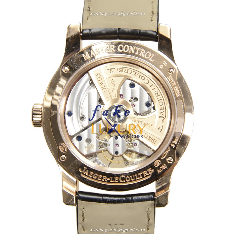 Jaeger-Lecoultre Q1662405 AUTO Swiss Movt 18kt Rose Gold Diamonds Replica Watch Silver Dial Steel - Image 3