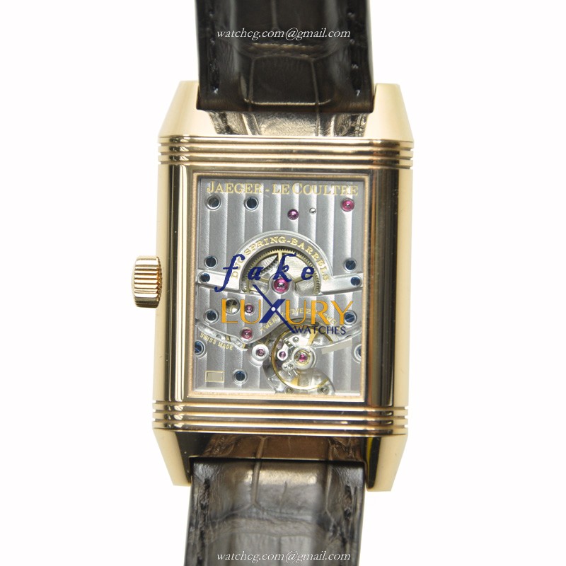 - Q3002401 - Jaeger-Lecoultre REVERSO Manual Wind 18kt Rose Gold Replica Watch - White Dial - Image 3