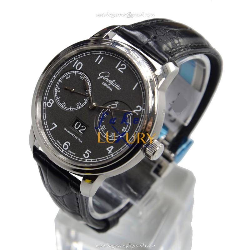 Glashutte Senator Observer 100-14-02-02-04 Automatic Stainless Steel Dark Grey Dial Replica Watch - Image 3
