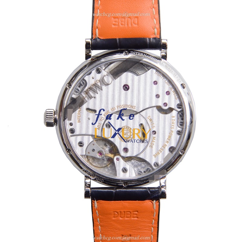 IWC IW510106 - IWC Portofino Replica Watch Manual Wind Stainless Steel Blue Dial - Image 3
