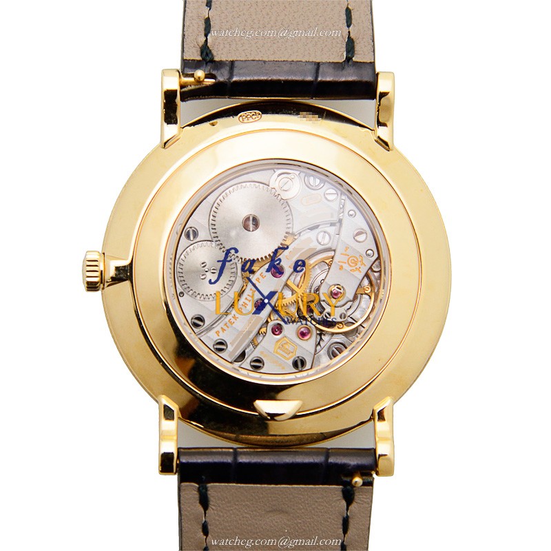 Patek Philippe 5119J-001 Calatrava Replica Watch, Manual Wind, White Dial, 18kt Yellow Gold Case - Image 2