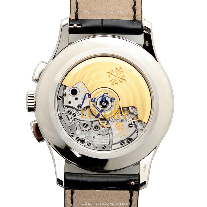 Patek Philippe 5905P-010 Replica Watch, Automatic Movement, Black Dial, 950 Platinum Case - Image 3
