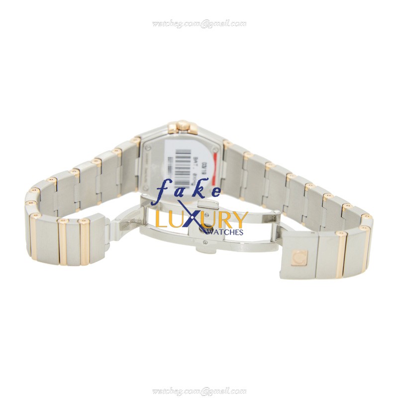 Omega 123.20.24.60.55.007 Quartz 18kt Rose Gold & Steel Constellation Replica Watch - 24mm Case - Image 5