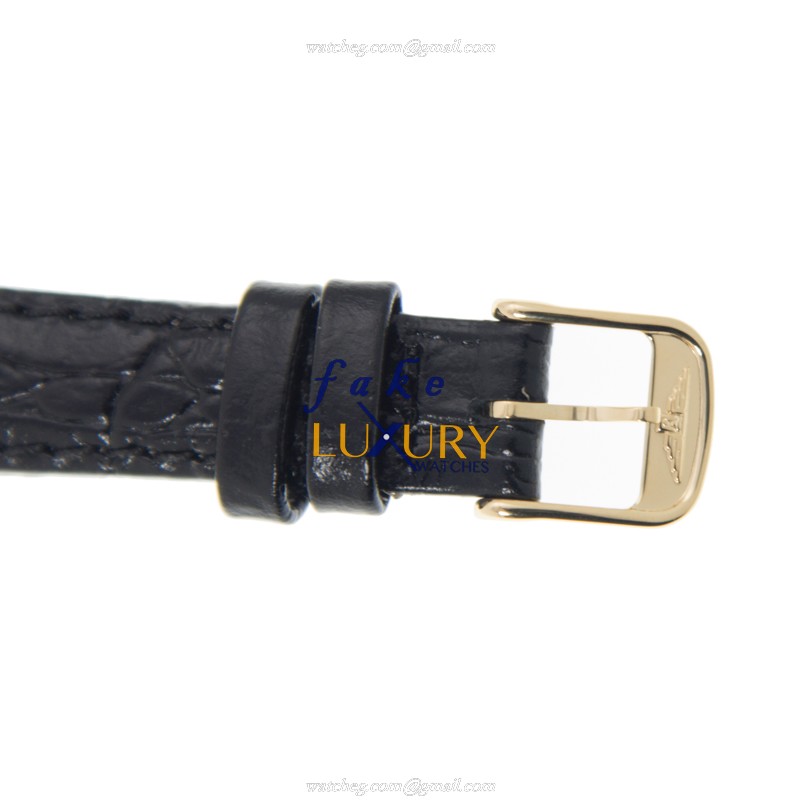 Longines L4.360.2.12.2 Lyre Replica Watch, Automatic, White Dial, Gold-Plated Steel Case, Alligator - Image 4