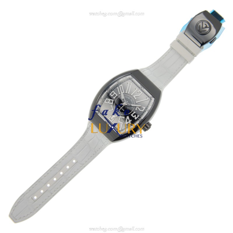 Franck Muller Vanguard V 45 SC DT GLACIER AC.GL Automatic Steel, Black Dial Replica Watch - Image 2