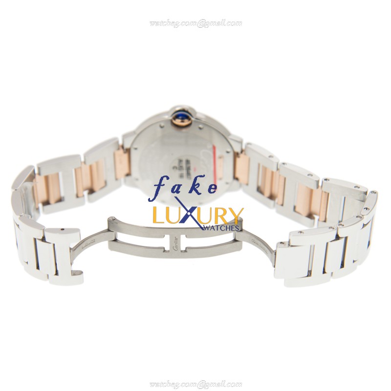 Cartier W2BB0003 Ballon Bleu Replica Watch, Automatic, 36mm 18kt Rose Gold Case, Silver Dial - Image 5
