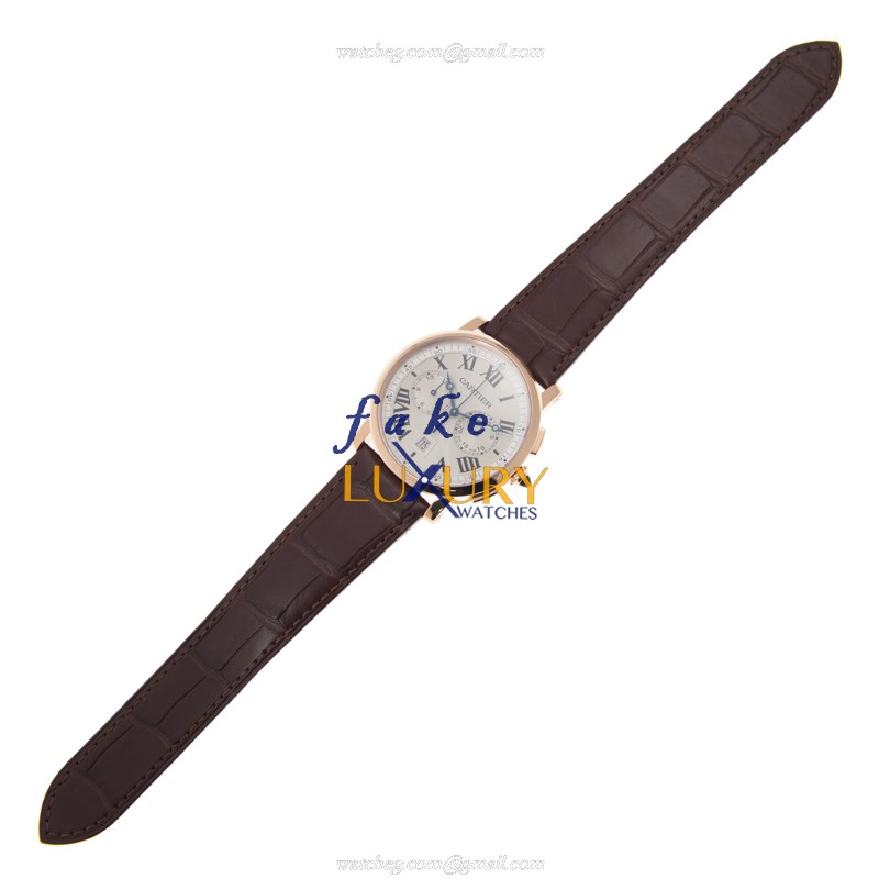 Cartier W1556238 ROTONDE DE CARTIER Auto 18kt Rose Gold Ceramic Bezel Replica Watch - Image 2