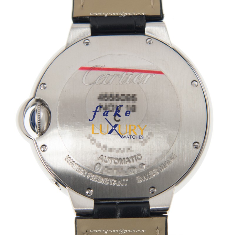 Cartier WJBB0028 BALLON BLEU Auto 18kt White Gold Diamond Watch - Replica Watch - Image 3