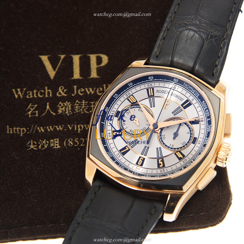 Roger Dubuis RDDBMG0004 Replica Watch, Automatic Movement, 44mm Rose Gold Case, Silver Dial - Image 5