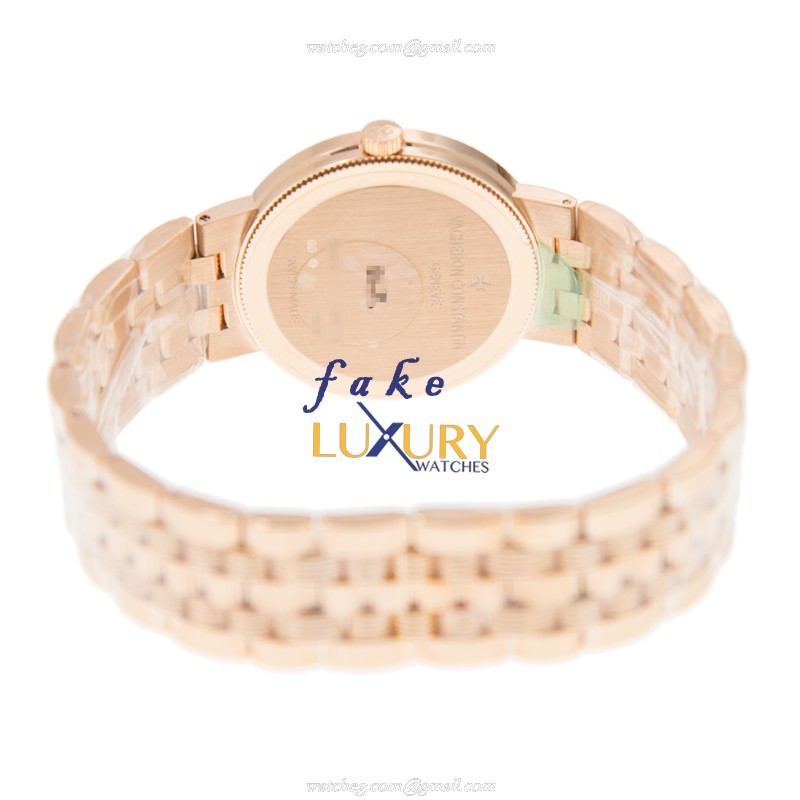 Vacheron Constantin 25553/Q01R-9696 Traditionnelle Quartz Replica Watch, 18kt Rose Gold & Diamonds - Image 4
