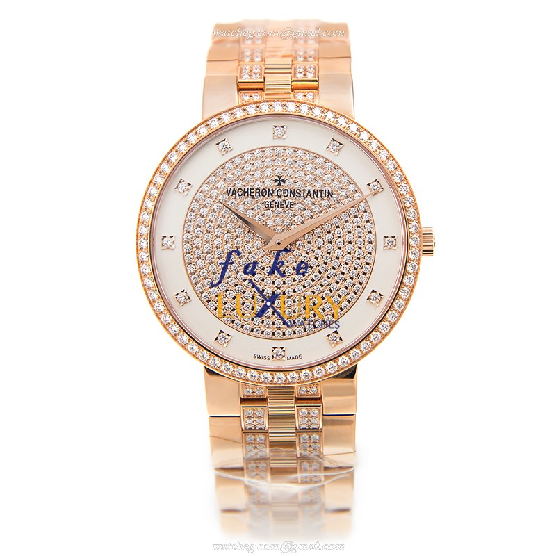 Vacheron Constantin 81576/V03R-9695 Traditionnelle Manual Wind 18kt Rose Gold White Dial Replica - Image 2