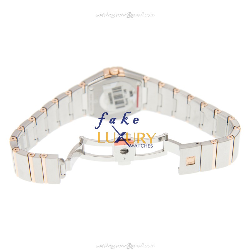 Omega Constellation Replica Watch 123.20.27.60.63.003, Quartz Movement, 18kt Rose Gold & Steel - Image 5