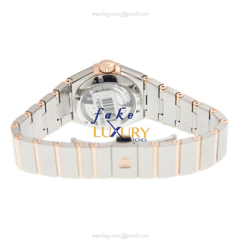 Omega 123.25.27.20.63.001 Constellation Replica Watch With Brown Dial, 18kt Rose Gold & Steel Strap - Image 4
