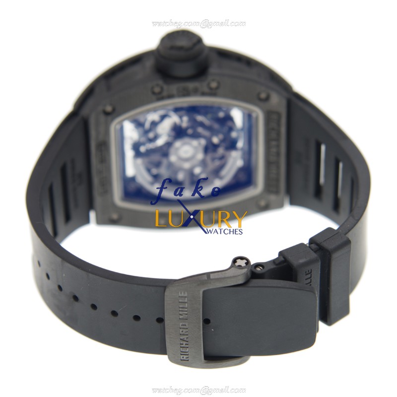 Richard Mille RM030CA Automatic Carbon Fiber Transparent Skull Replica Watch - Image 5