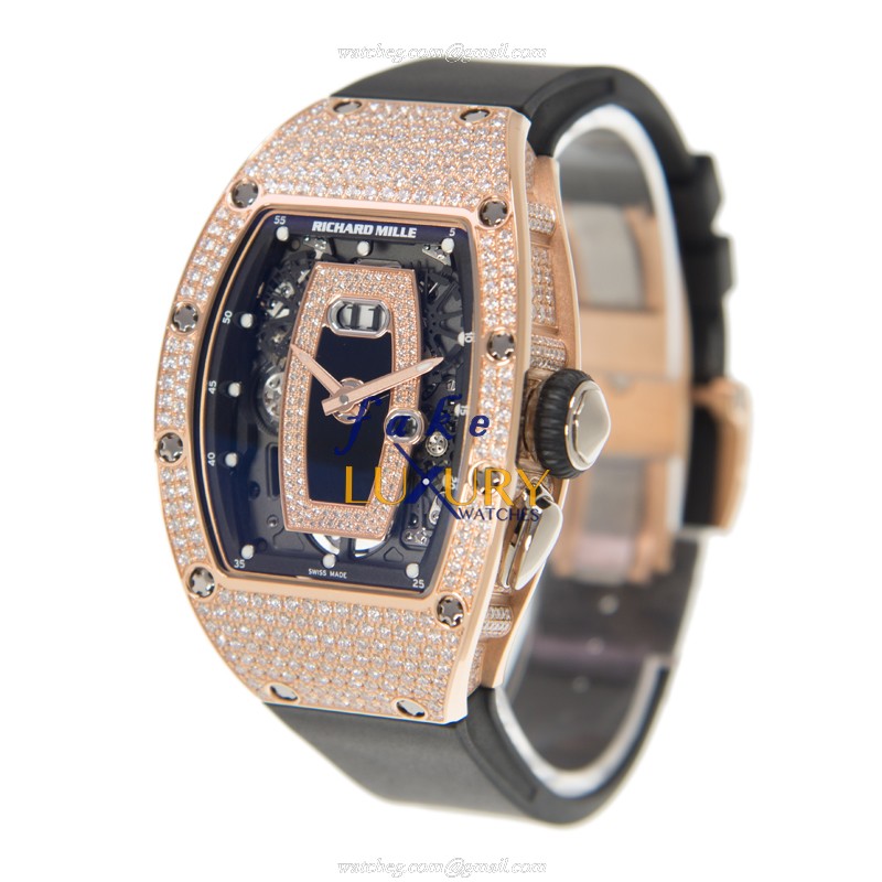 Richard Mille RM037-RG Replica Watch With Automatic Movement, Rose Gold Diamonds Case - Image 3