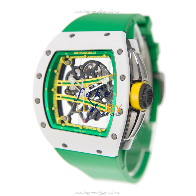 Richard Mille RM61-01CAATZ - Replica Watch - Ceramic Case - Automatic - Skull Dial - Rubber Strap - Image 2