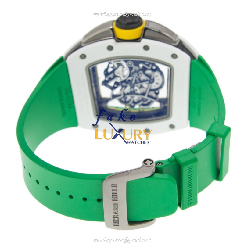 Richard Mille RM61-01CAATZ - Replica Watch - Ceramic Case - Automatic - Skull Dial - Rubber Strap - Image 4