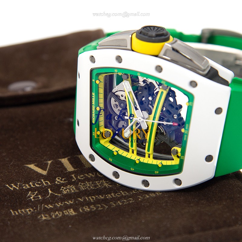 Richard Mille RM61-01CAATZ - Replica Watch - Ceramic Case - Automatic - Skull Dial - Rubber Strap - Image 5