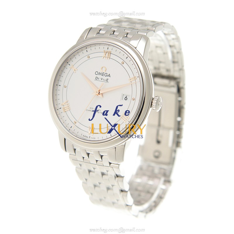 Omega De Ville 424.10.40.20.02.002 Automatic Blue Dial Stainless Steel Replica Watch - Image 3