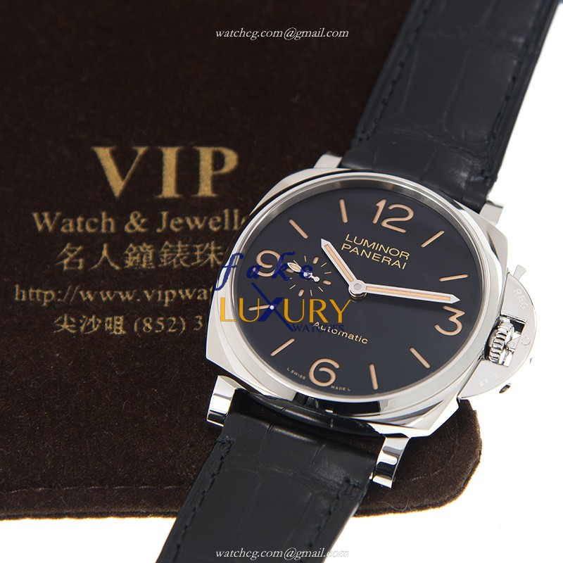 Panerai PAM00674 LUMINOR DUE Automatic Black Dial Steel Case Replica Watch - Image 5