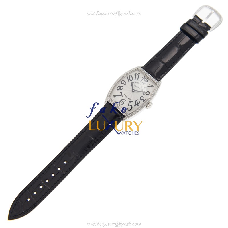 Franck Muller 2852 QZ D 1R AC Replica Watch, Silver Dial, Steel Case, Quartz Movement - Image 2
