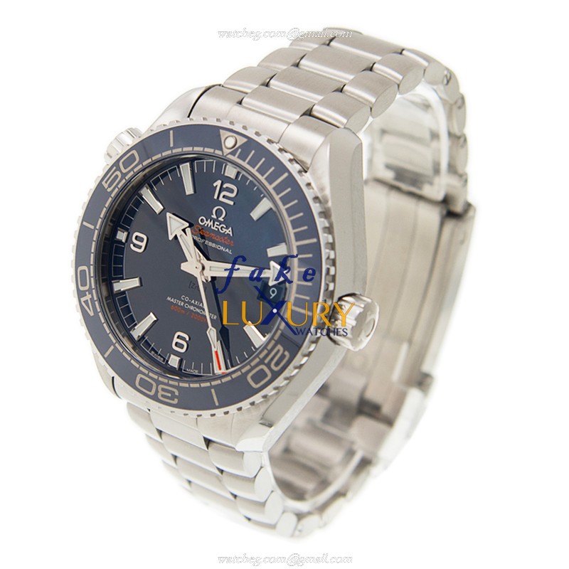 Omega 215.30.44.21.03.001 SEAMASTER Automatic Stainless Steel Replica Watch, Blue Dial, Silver Strap - Image 3