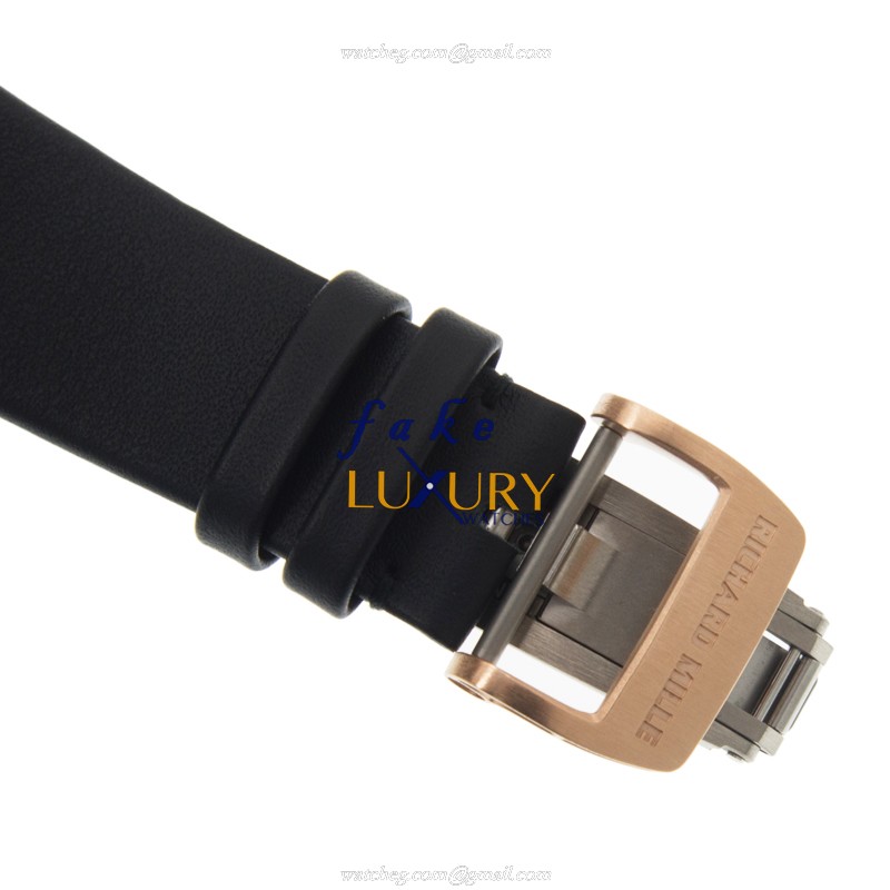 Richard Mille RM023-RG-MED-BK STRAP Automatic Replica Watch 18kt Rose Gold Diamonds Silver Dial - Image 4