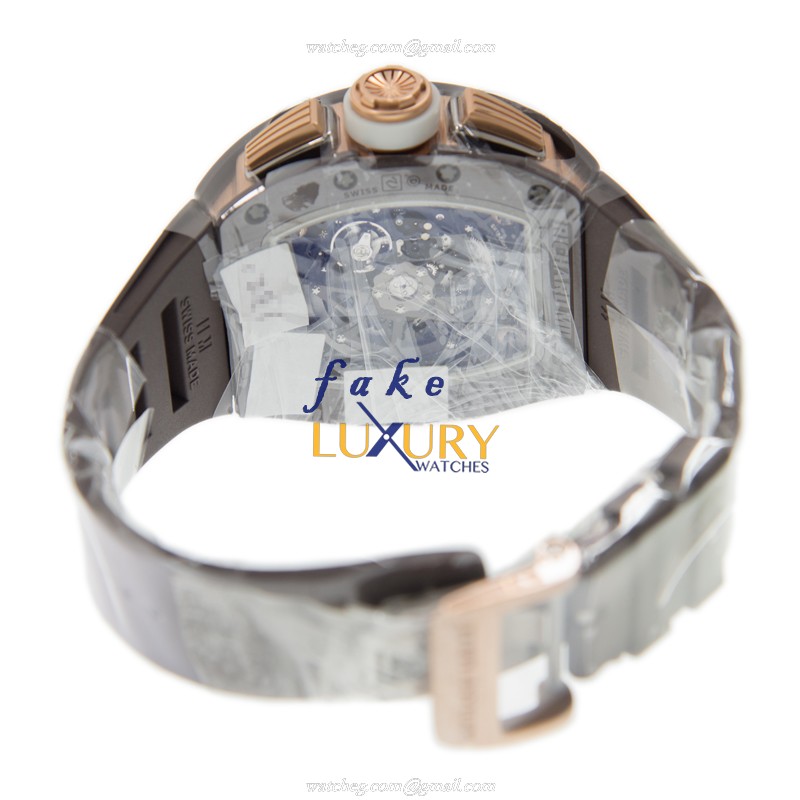 Richard Mille RM011-AN-RG-TZP-Z FELIPE MASSA Gray Dial Automatic Ceramic Replica Watch - Image 4