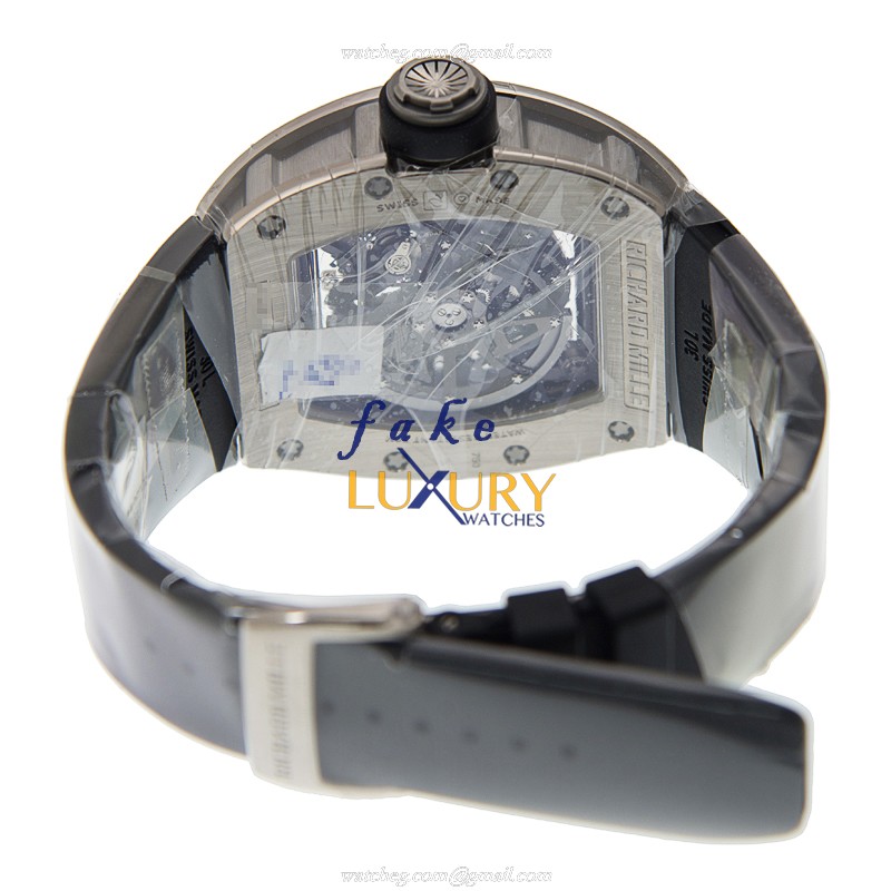 Richard Mille RM030-AL WG Replica Watch, 18kt White Gold Case, Transparent Skull Dial, Automatic - Image 4