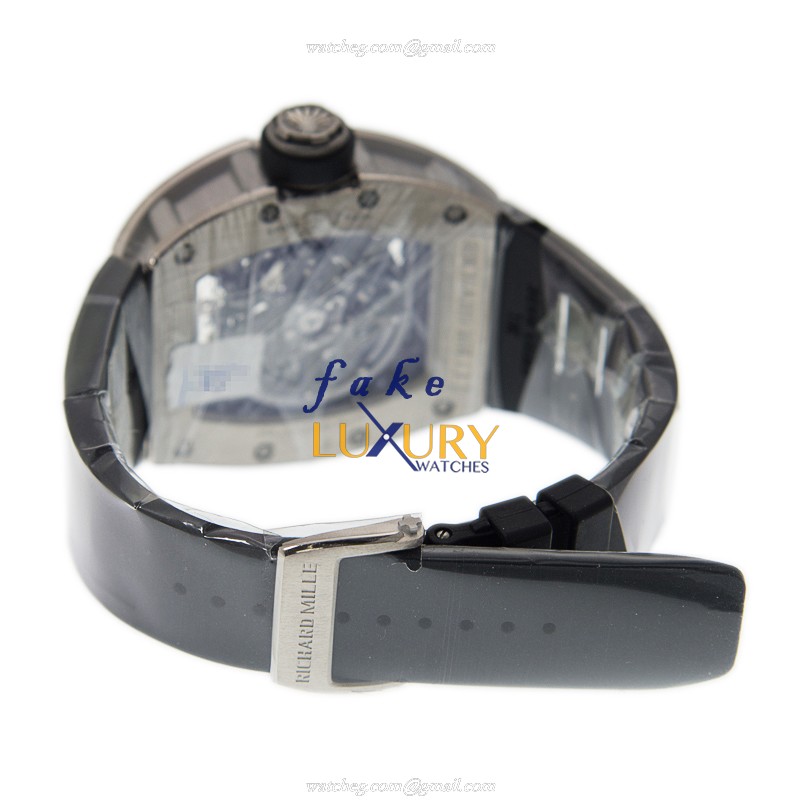 Richard Mille RM030-AL WG Replica Watch, 18kt White Gold Case, Transparent Skull Dial, Automatic - Image 5