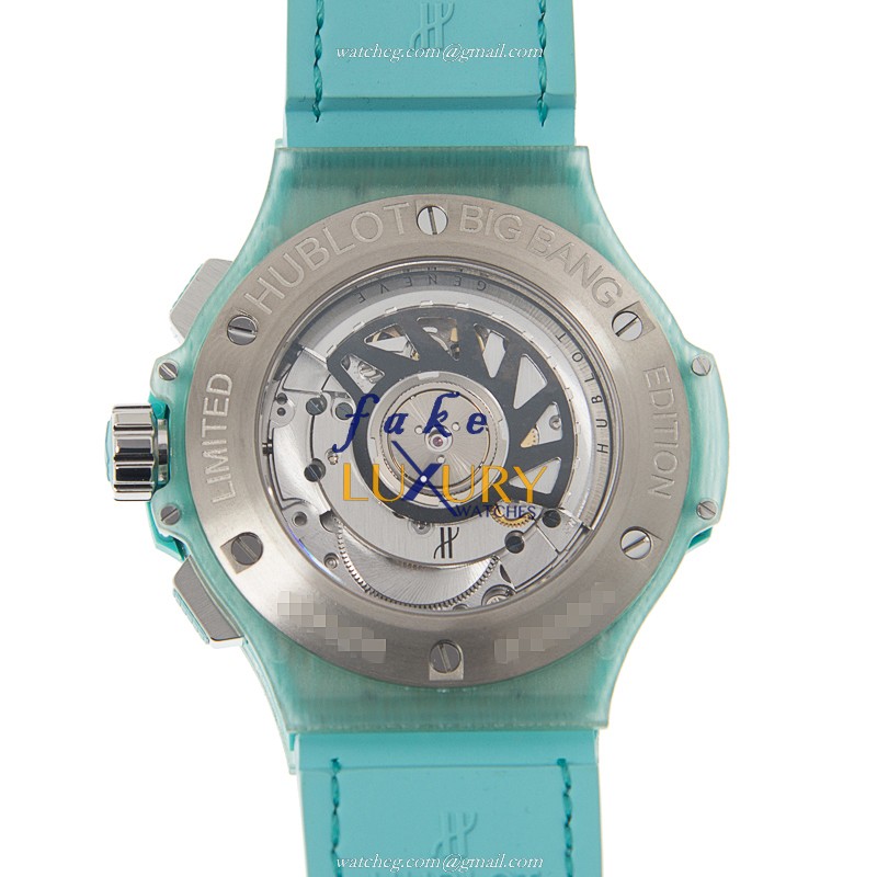 Hublot 341.XL.2770.NR.1237 BIG BANG Automatic Titanium Replica Watch - Green Dial, Rubber Strap - Image 3