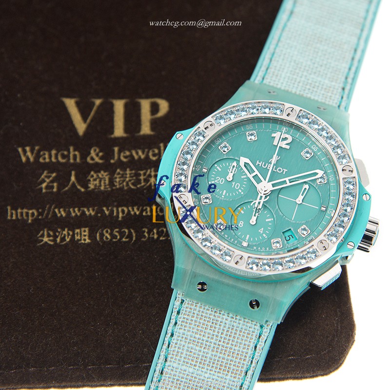Hublot 341.XL.2770.NR.1237 BIG BANG Automatic Titanium Replica Watch - Green Dial, Rubber Strap - Image 5
