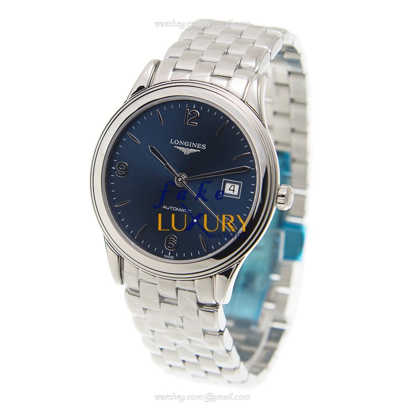 Longines FLAGSHIP L4.874.4.96.6 | Automatic | Blue Dial Silver Strap | Steel | Replica Watch - Image 3