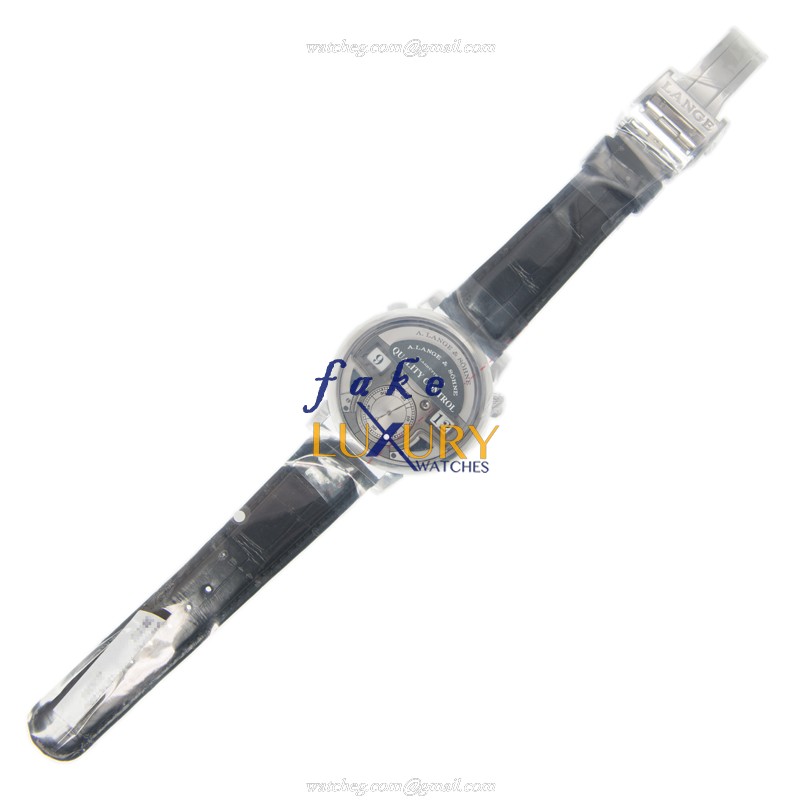 147.025 - A Lange & Sohne Zeitwerk Replica Watch 950 Platinum Manual Wind Silver Dial - Image 2
