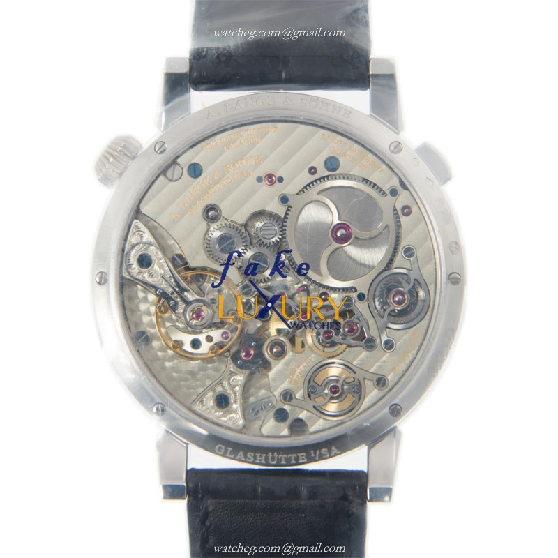 147.025 - A Lange & Sohne Zeitwerk Replica Watch 950 Platinum Manual Wind Silver Dial - Image 3