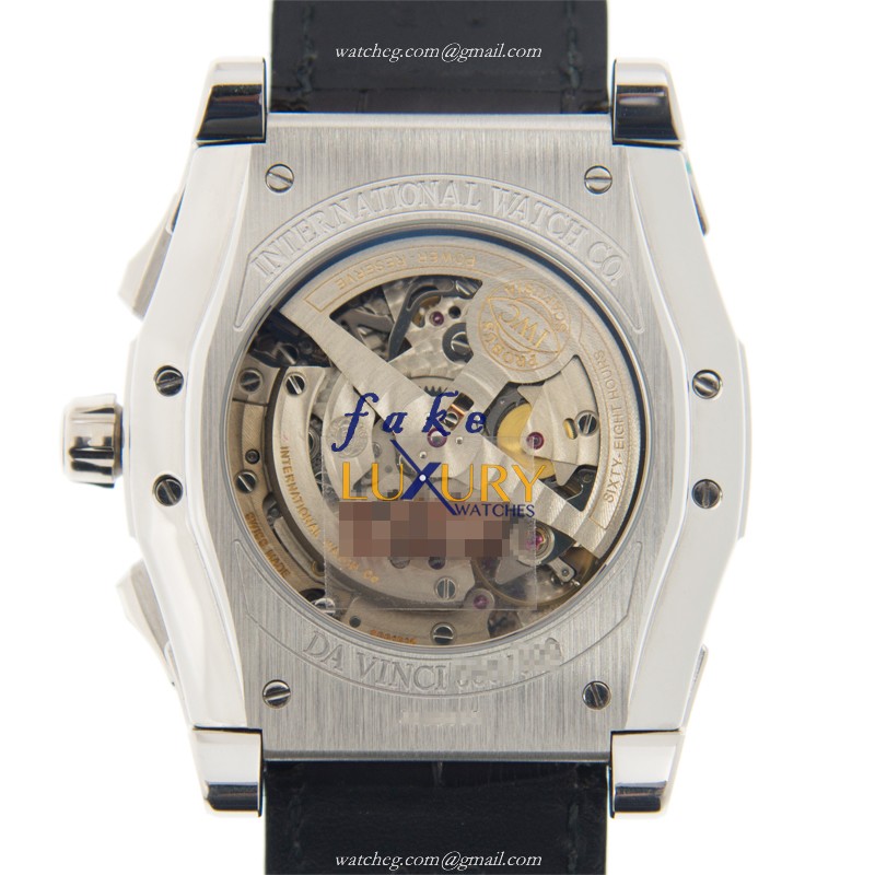 IWC Da Vinci IW376101 Automatic 18kt White Gold Silver Dial Black Alligator Strap Replica Watch - Image 3